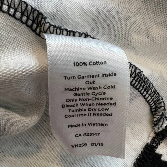 Talbots Halter Style Dress in Black Gray and White Leaf Pattern Size Medium - Picture 5 of 5